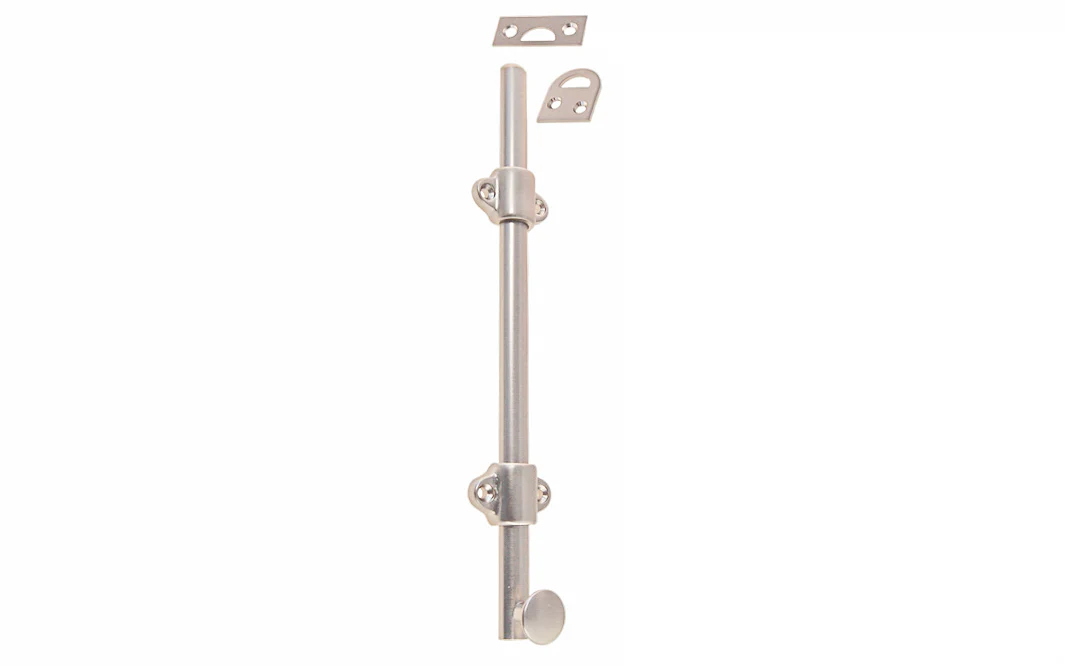 Solid Brass Medium-Duty Surface Bolt - 8" Long - Image 6