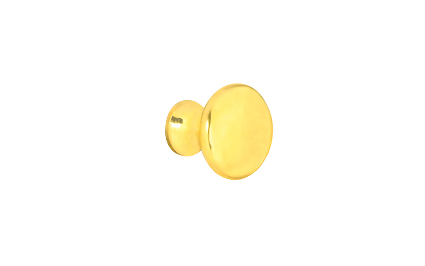 Solid Brass Mini Knob ~ 5/8" Diameter - Image 2