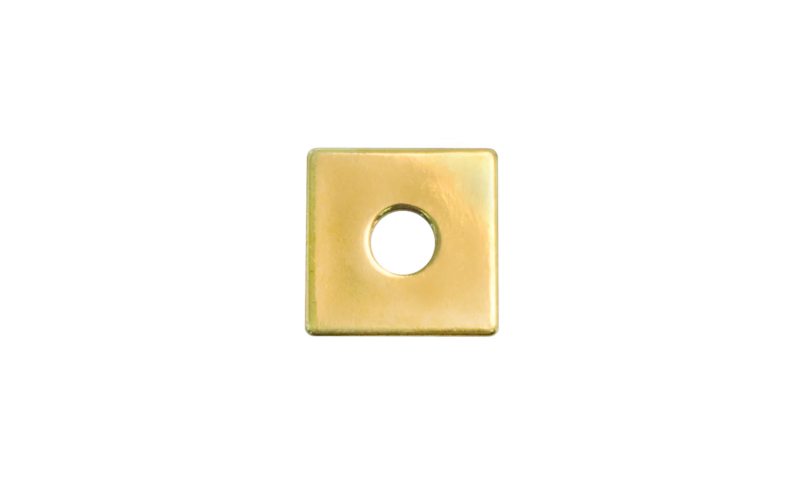 Solid Brass Mission-Style Square Backplate for Knobs