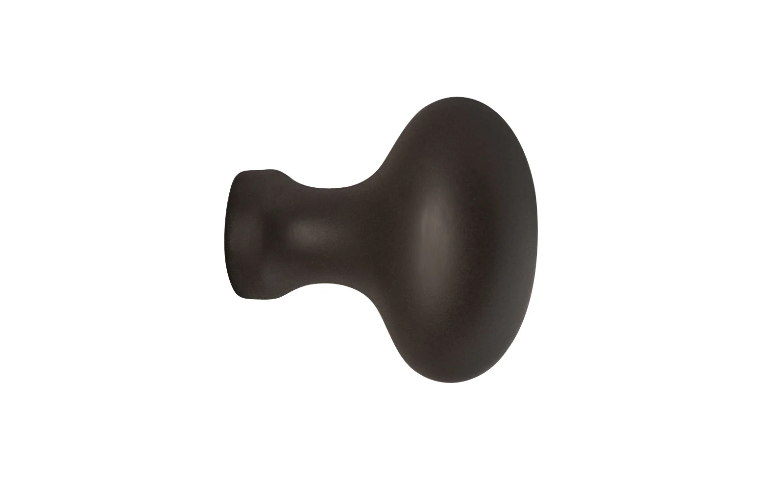 Solid Brass Cabinet Oval Knob ~ 1-1/4" Length - Image 2