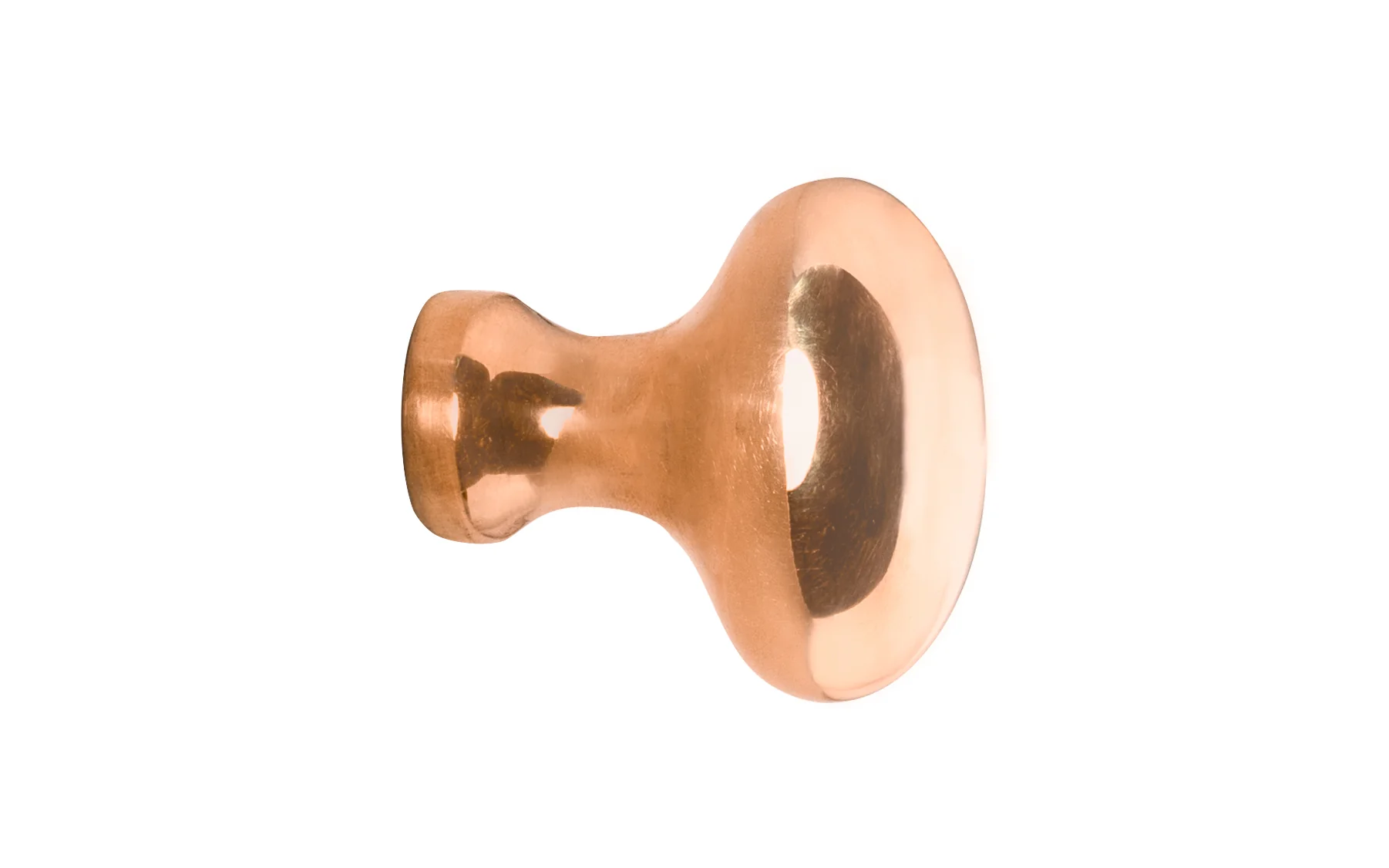 Solid Brass Cabinet Oval Knob ~ 1-1/4" Length - Image 6
