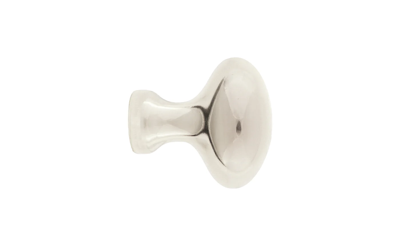 Solid Brass Cabinet Oval Knob ~ 1" Length - Image 2