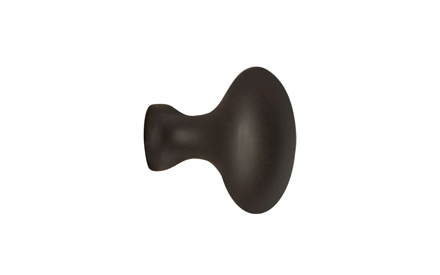 Solid Brass Cabinet Oval Knob ~ 1" Length - Image 3