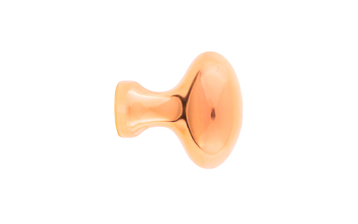 Solid Brass Cabinet Oval Knob ~ 1" Length - Image 4