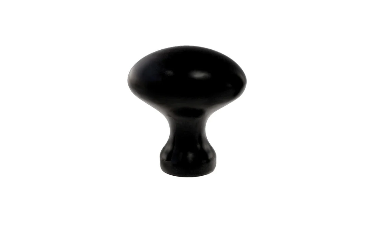 Solid Brass Cabinet Oval Knob ~ 1" Length - Image 6