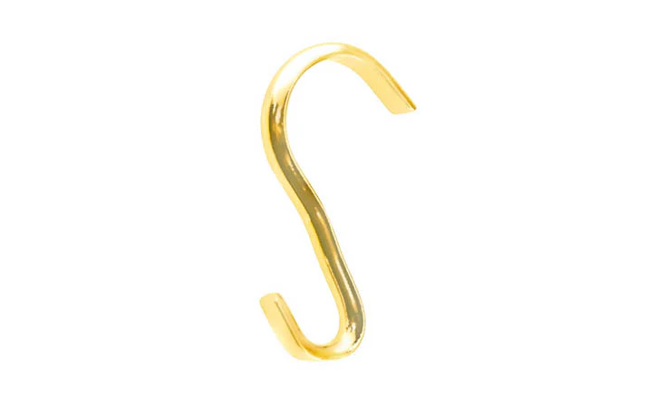 Solid Brass Picture Moulding Hook ~ Narrow Width - Image 4