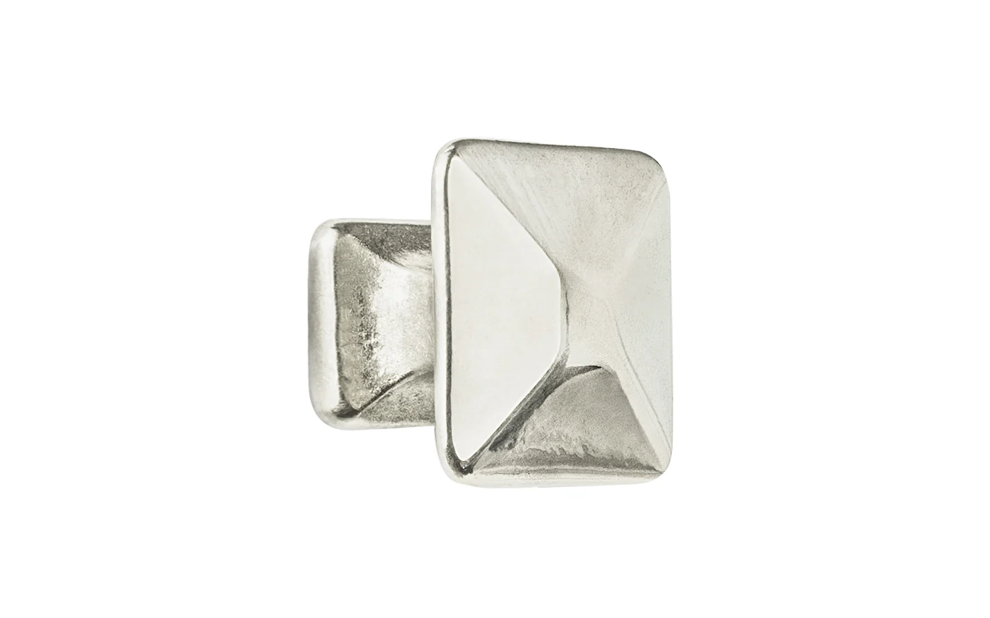 Solid Brass Square Cabinet Knob ~ 1" Size - Image 5