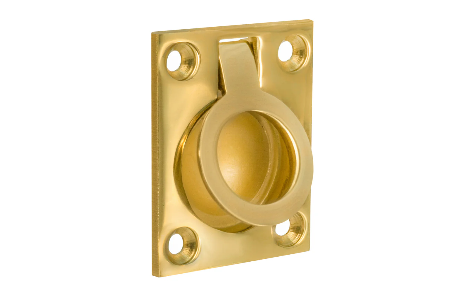 Solid Brass Flush Mount Ring Pull