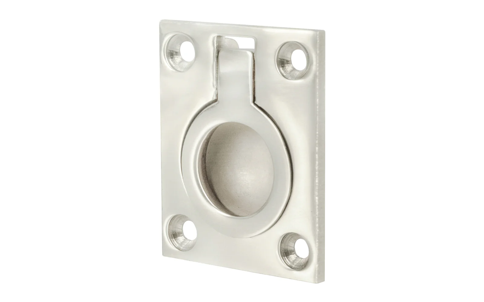 Solid Brass Flush Mount Ring Pull - Image 4