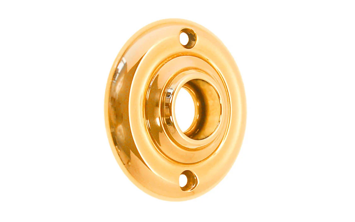 Solid Brass Smooth Ring-Design Rosette ~ 2-1/4" Diameter - Image 5