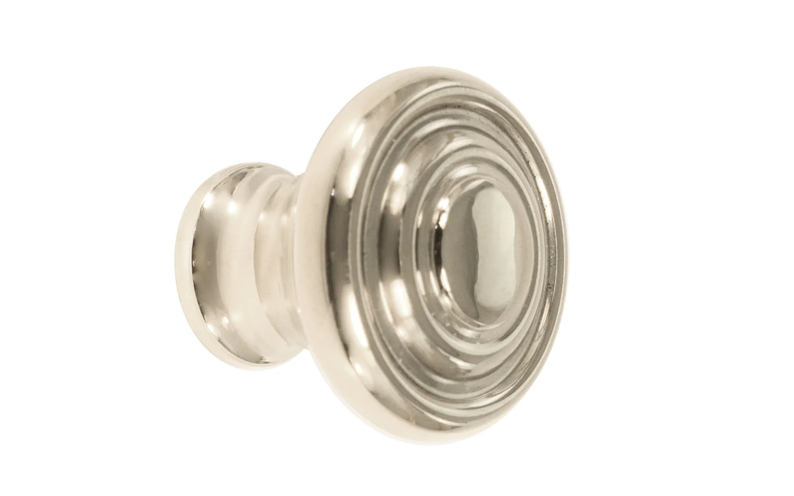 Solid Brass "Art Deco" Style Round Cabinet Knob - Image 3