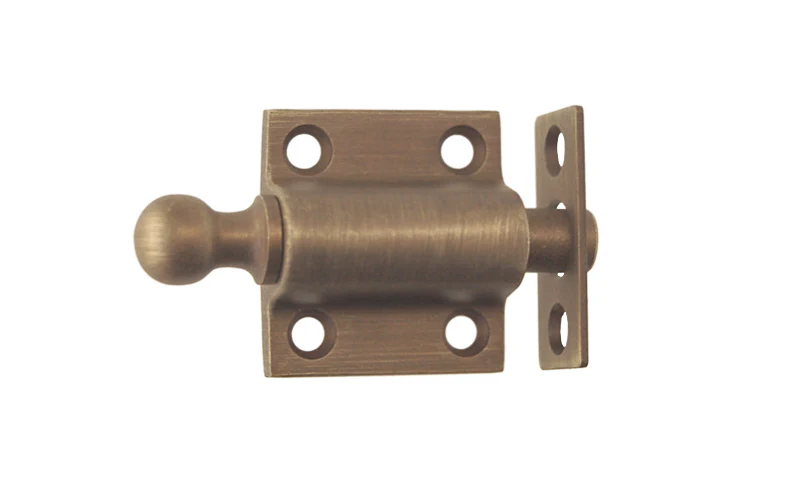 Solid Brass Sash Spring-Loaded Bolt - Image 2