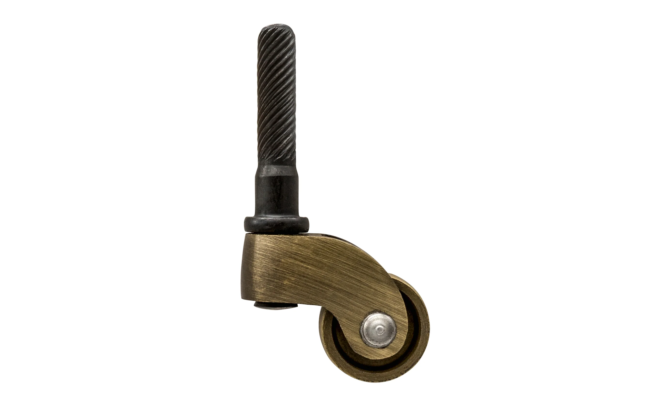 Solid Brass Stem Caster ~ 3/4" Wheel - Image 3