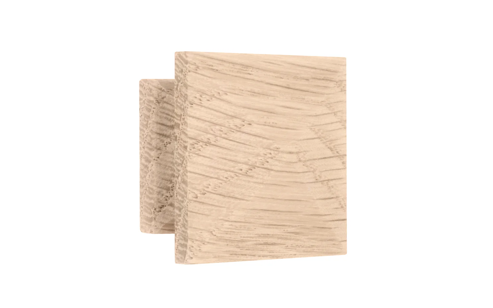 Oak Wood Pyramid Cabinet Knob - Image 5