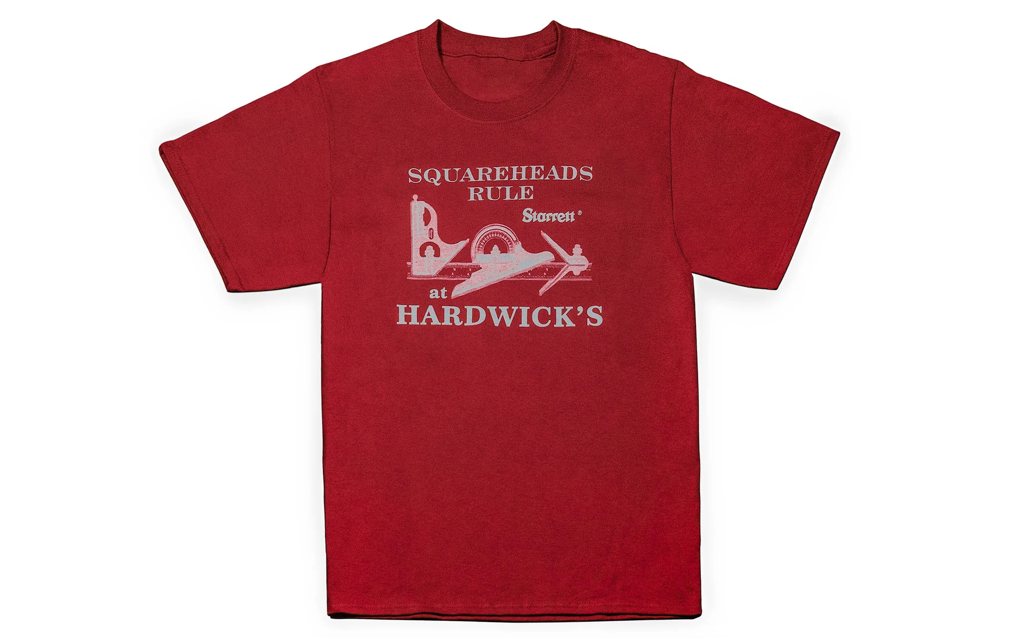 "Squareheads Rule at Hardwick's" T-Shirt ~ Rich Red