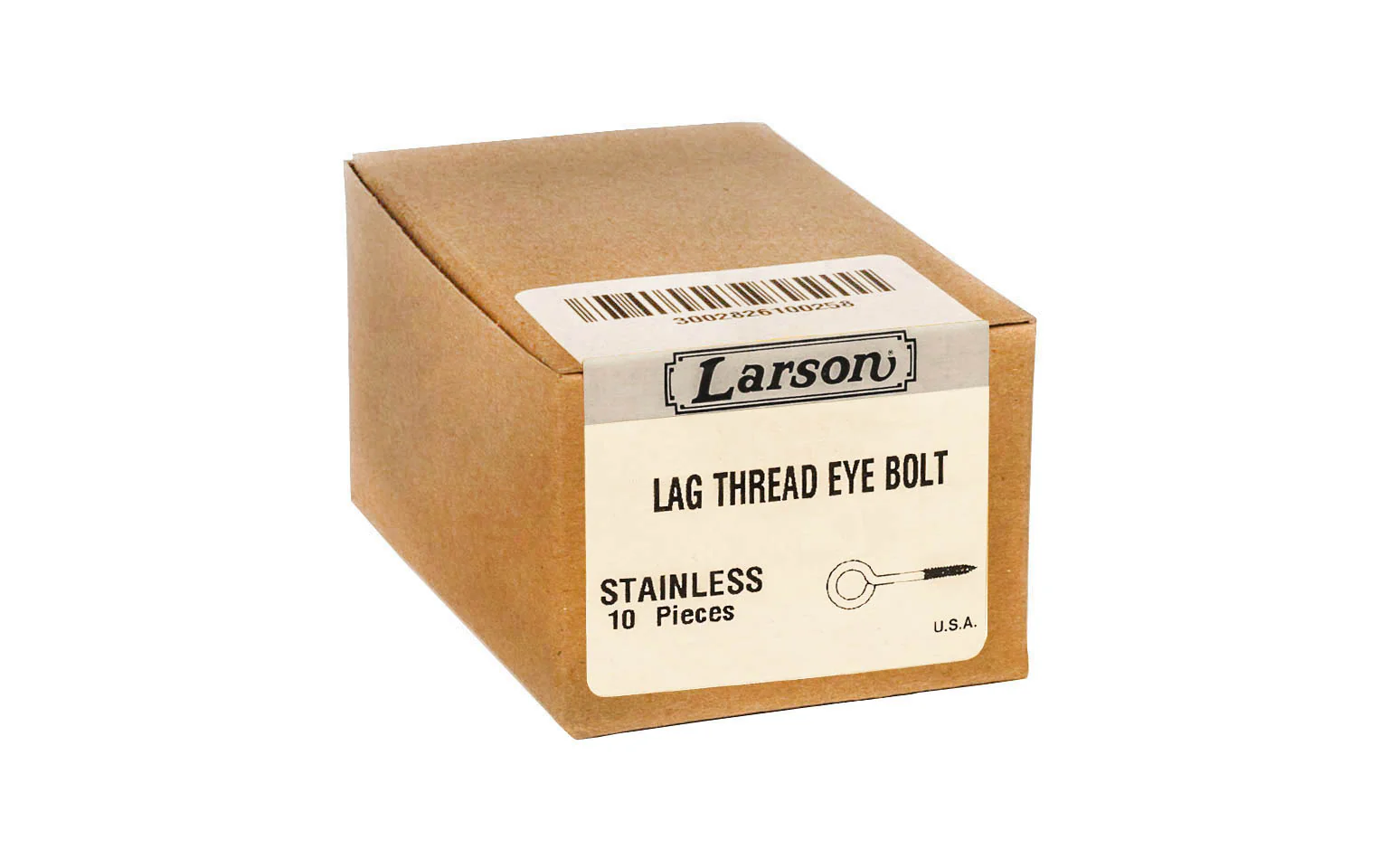 Stainless Steel Screw Eye ~ Lag Thread - Image 2