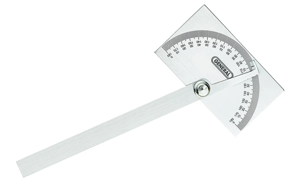 Stainless Steel Protractor ~ Square Head