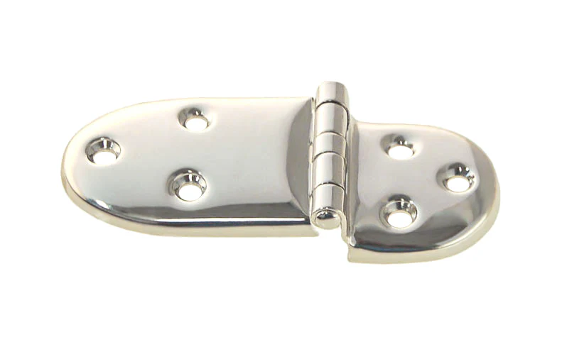 Heavy Stamped Brass 3/8" Offset Ice Box Hinge - Image 2