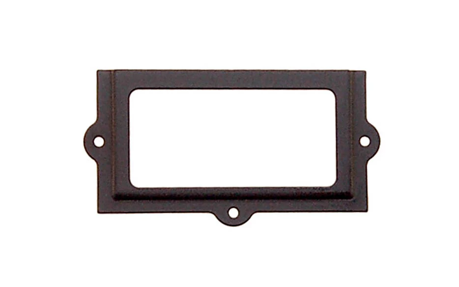 Stamped Brass Label Holder ~ 2-3/8" x 1-1/4" - Image 2