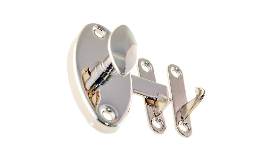 Stamped Brass Oval Latch - Image 2