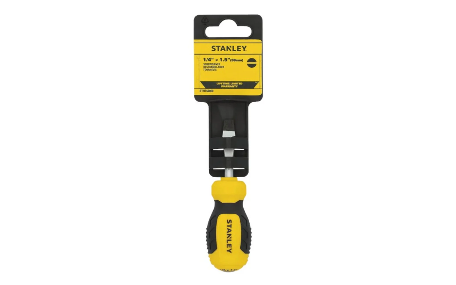 Stanley 1/4" Slotted Stubby Screwdriver