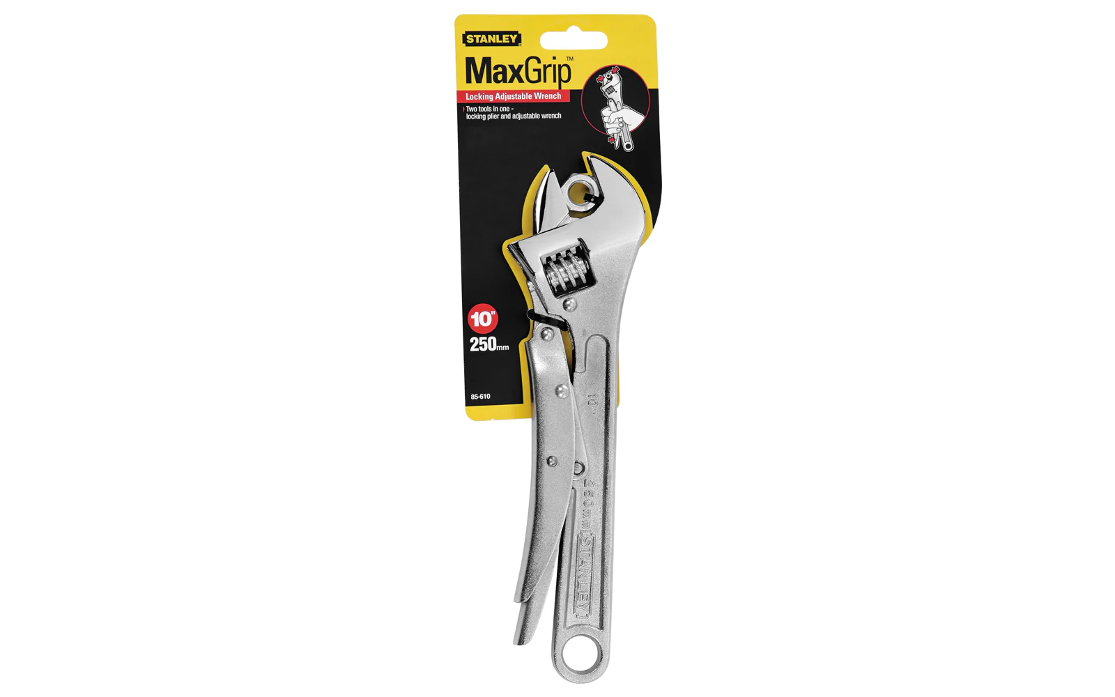 Stanley 10" Locking Adjustable Wrench - Image 2