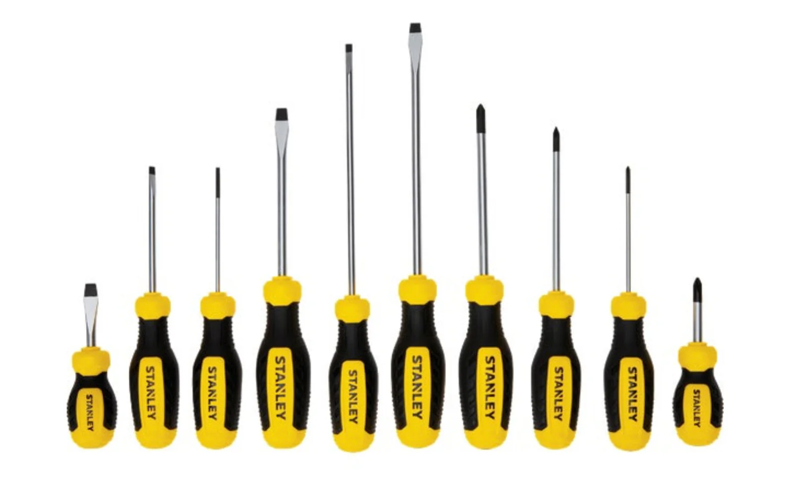Stanley 10-Piece Phillips & Slotted Screwdriver Set