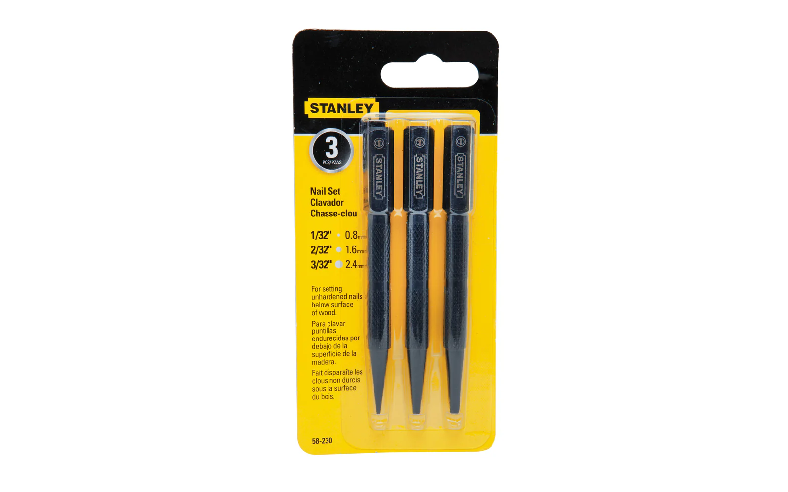 Stanley 3-Piece Nail Set - Image 2
