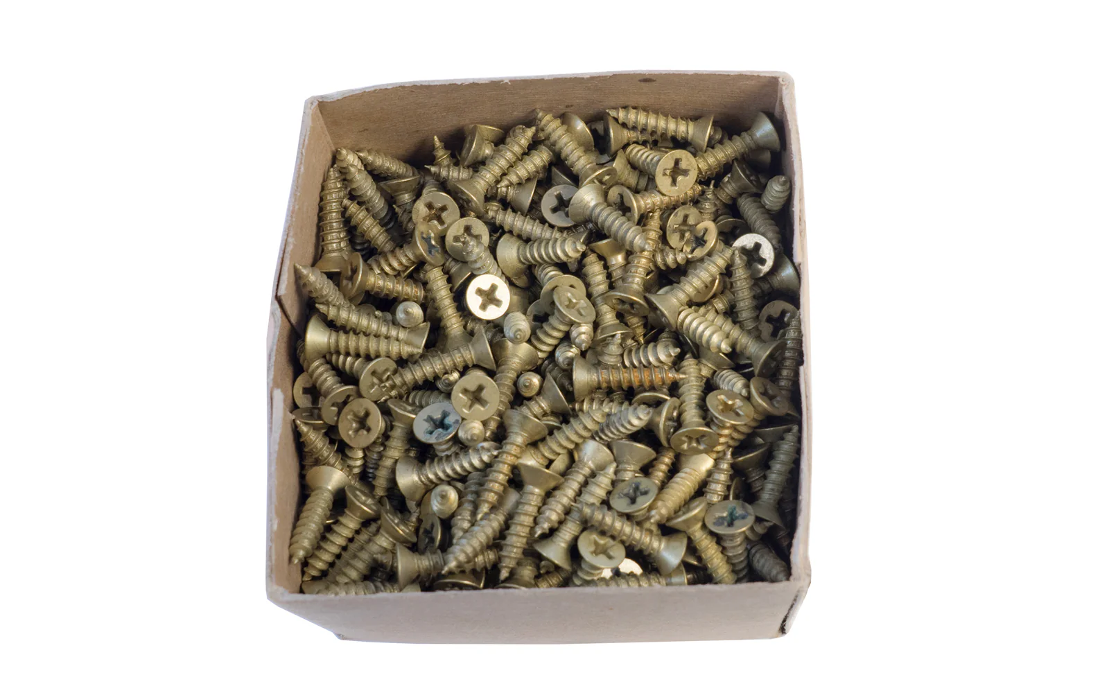 Stanley #9 x 3/4" Satin Brass Plated Steel Wood Screws - 600 pcs - Image 2