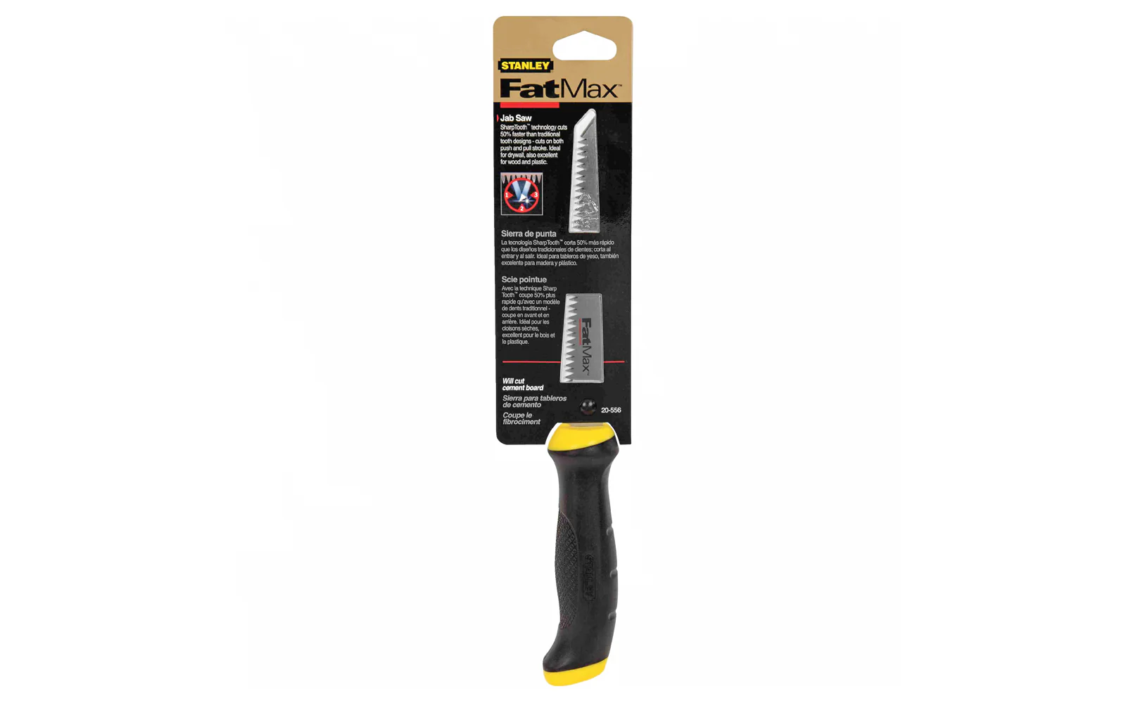 Stanley FatMax 6" Jab Saw / Drywall Saw with Rubber Handle ~ 20-556 - Image 2