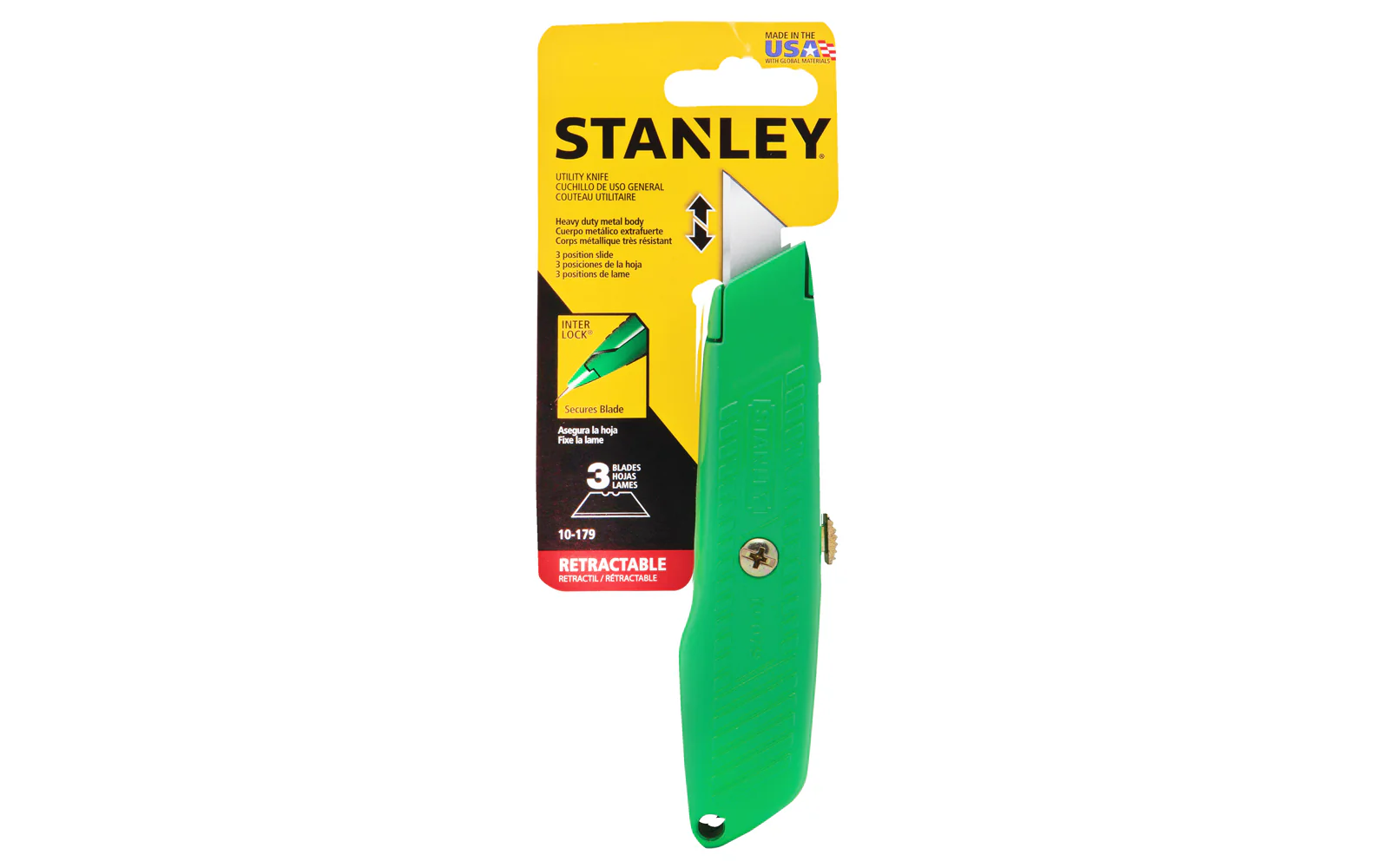 Stanley High Visibility Retractable Blade Utility Knife ~ 10-179 - Image 3