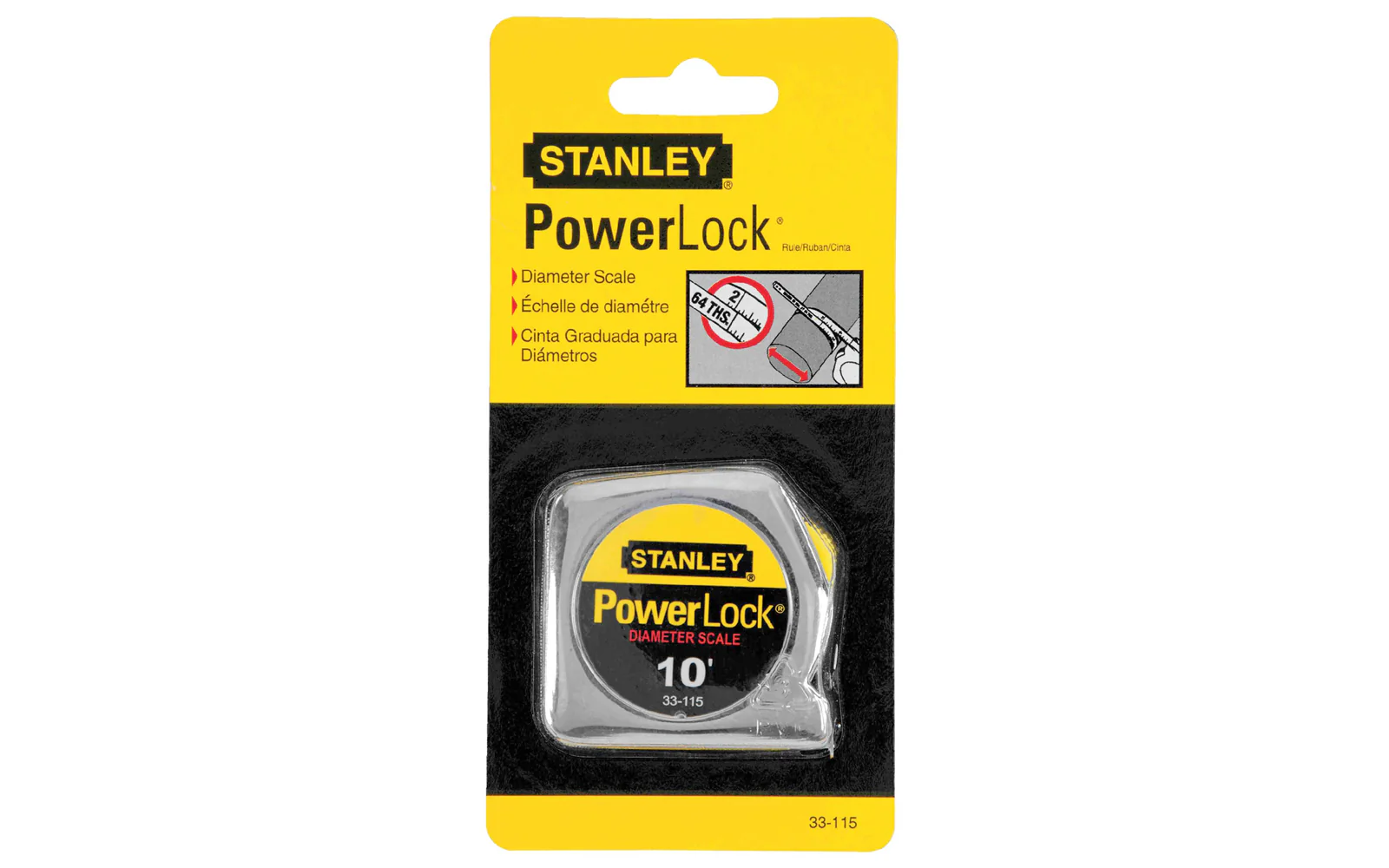 Stanley 10' Tape Measure ~ Diameter Scale - Image 2