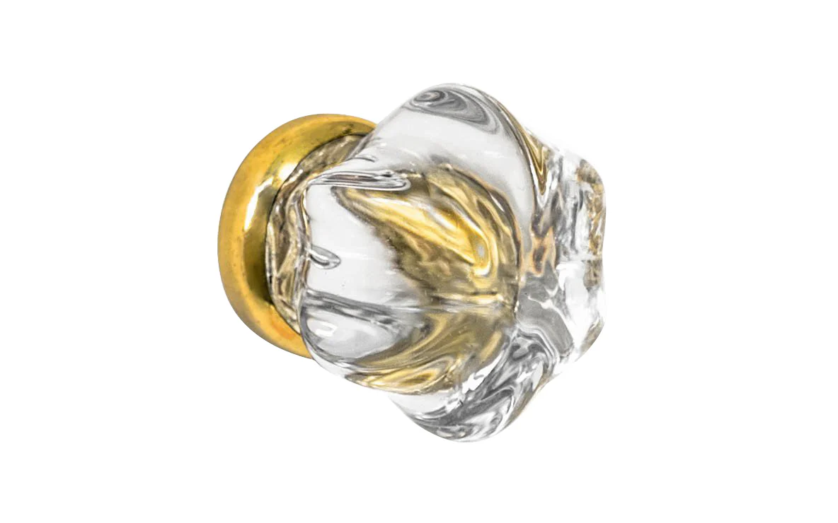 Star-Shaped Glass Knob ~ Clear