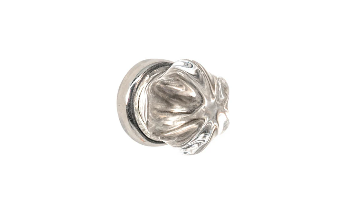 Star-Shaped Glass Knob ~ Clear - Image 2