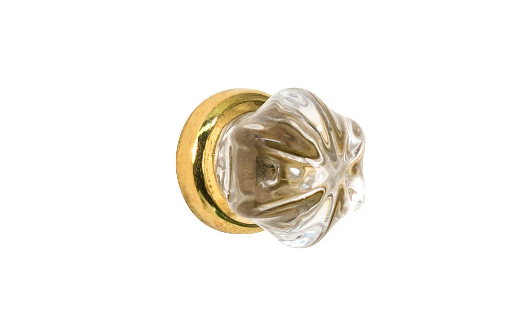 Star-Shaped Glass Knob ~ Clear - Image 2