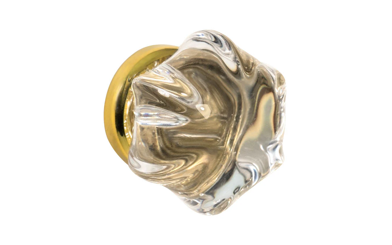 Star-Shaped Glass Knob ~ Clear - Image 3