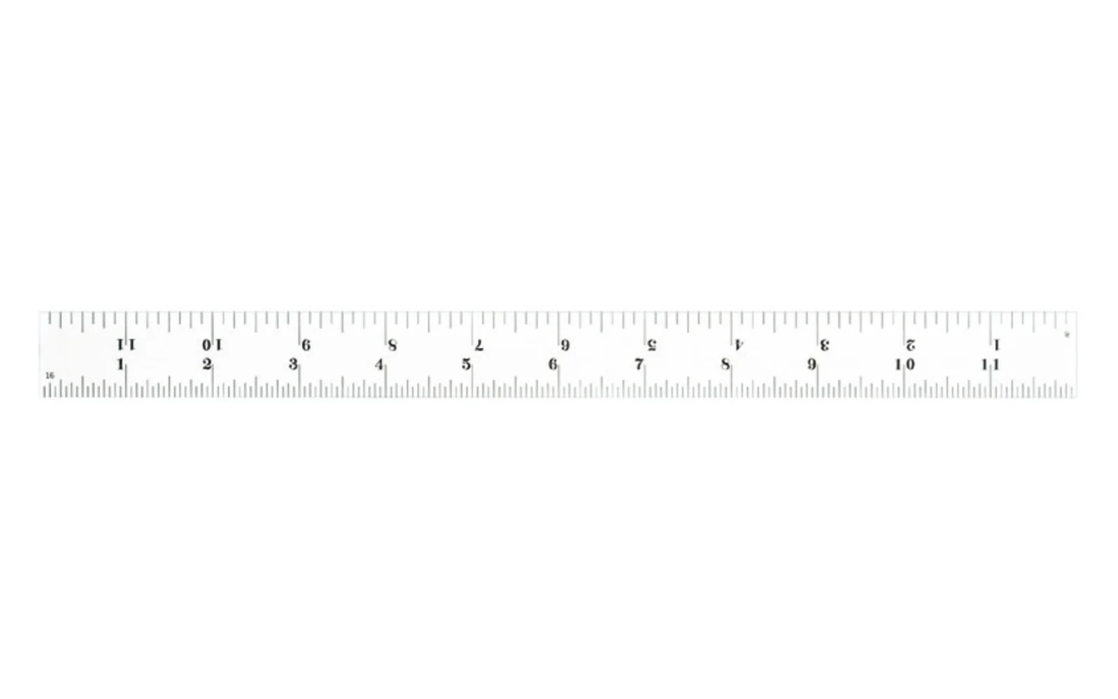 Starrett 12" Rule - 1/8", 1/16", 1/32", 1/64" Grads - Image 2