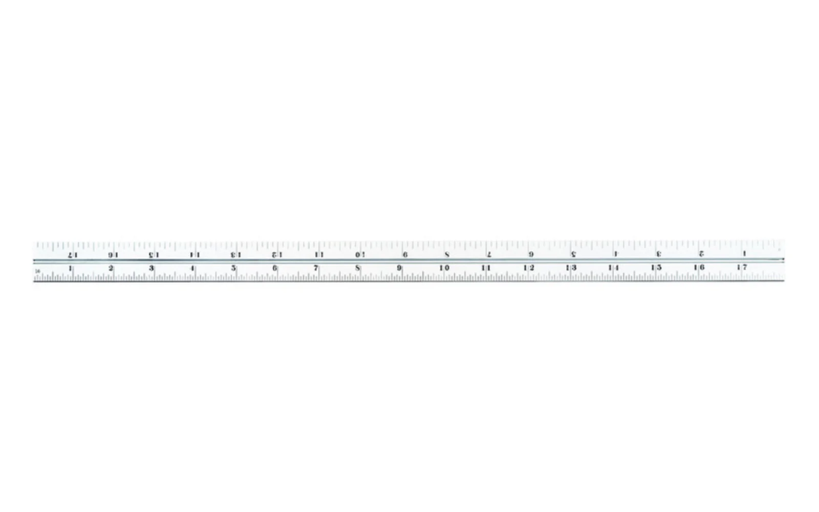 Starrett 18" Satin Chrome Blade for Combination Squares, Sets & Bevel Protractors - Image 2
