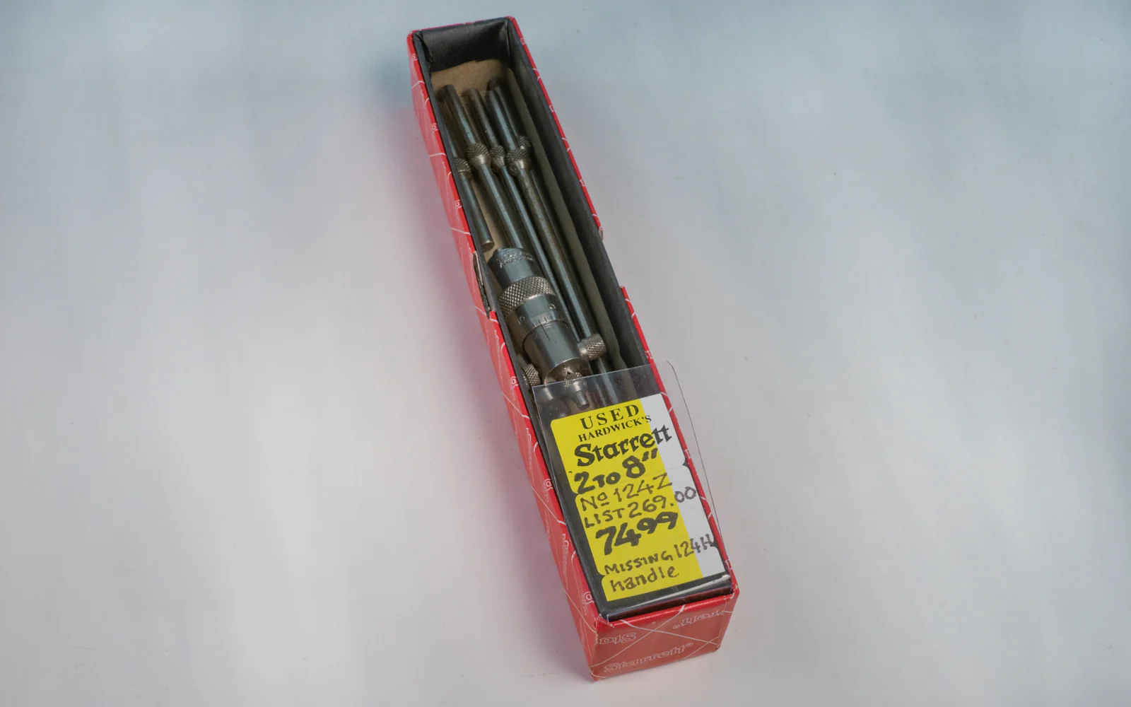 Starrett 2" to 8" Solid Rod Inside Micrometer - USED - Image 2
