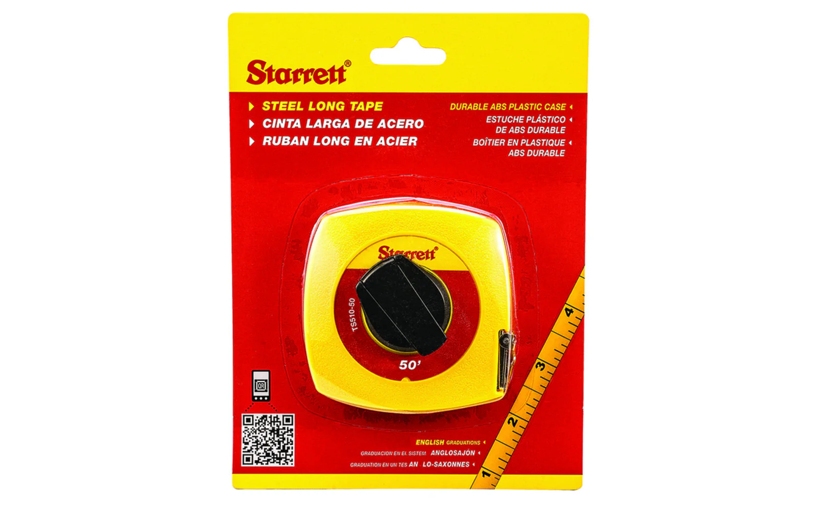 Starrett 3/8" x 50' Steel Tape Measure - Image 2