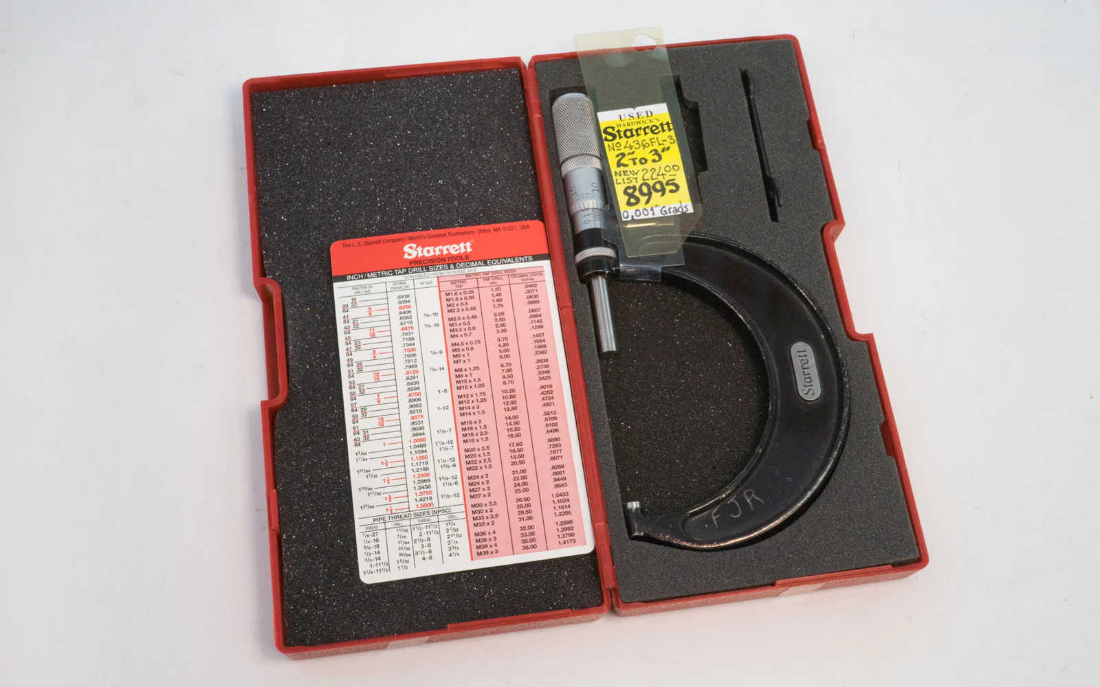 Starrett 436FL-3 Micrometer - Used - Image 2