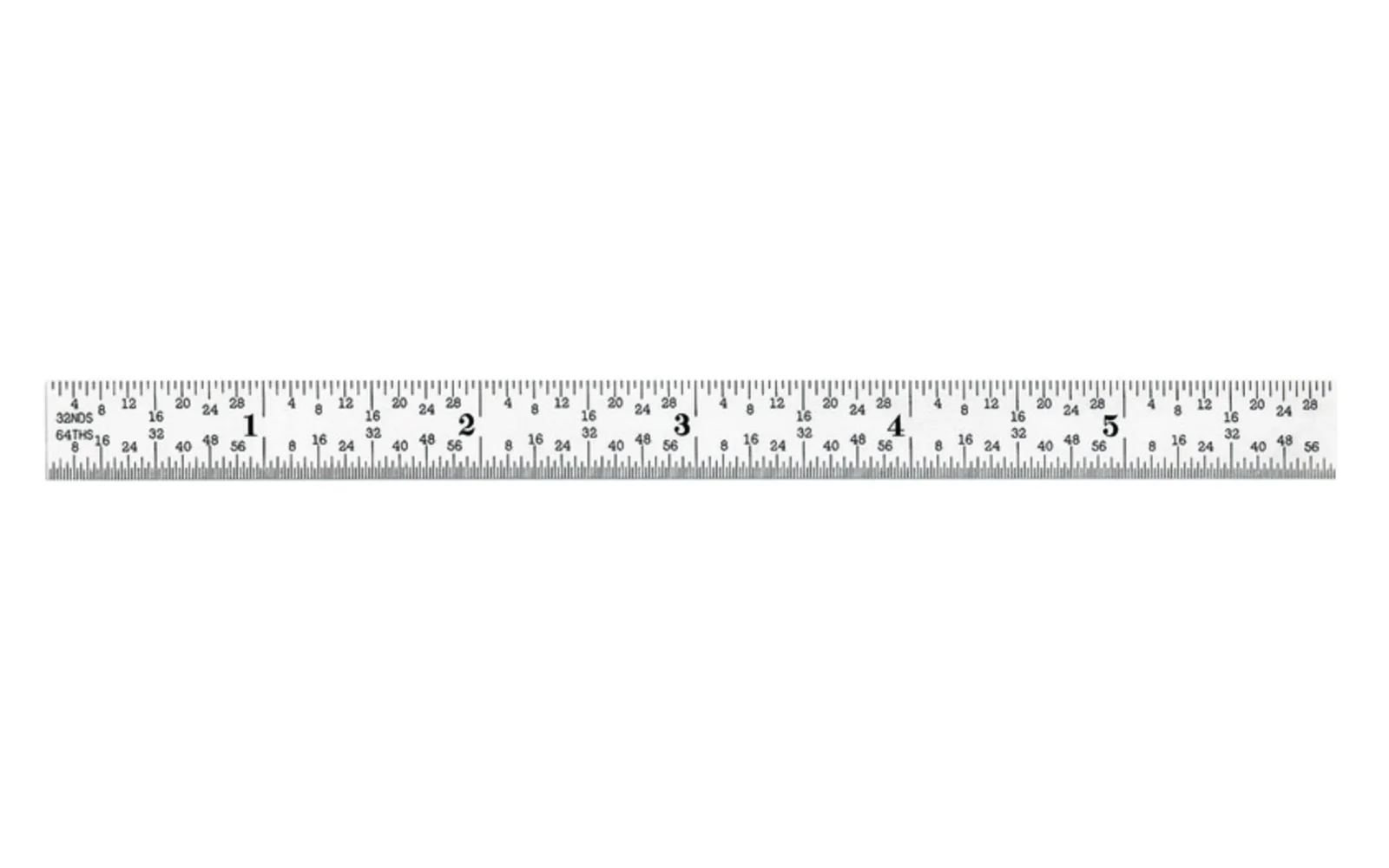 Starrett 6" Narrow Flexible Rule - 1/32", 1/64", 1/50", 1/100" Grads - Image 2