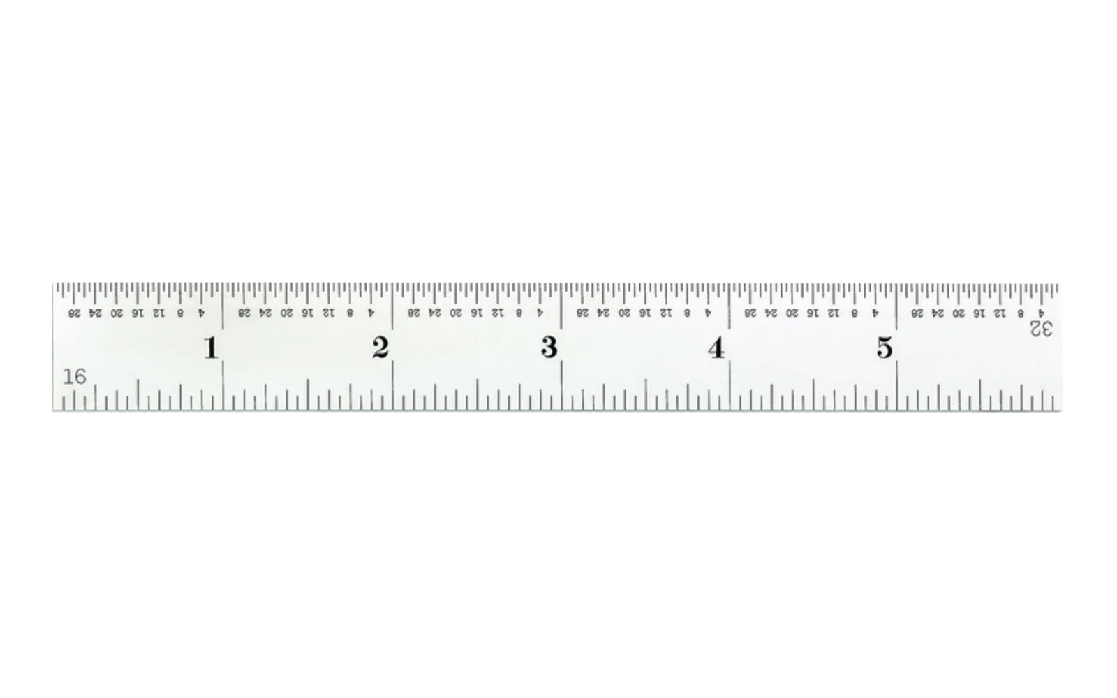 Starrett 6" Rule - 1/16", 1/32", 1/64", 1/100" Grads - Image 2