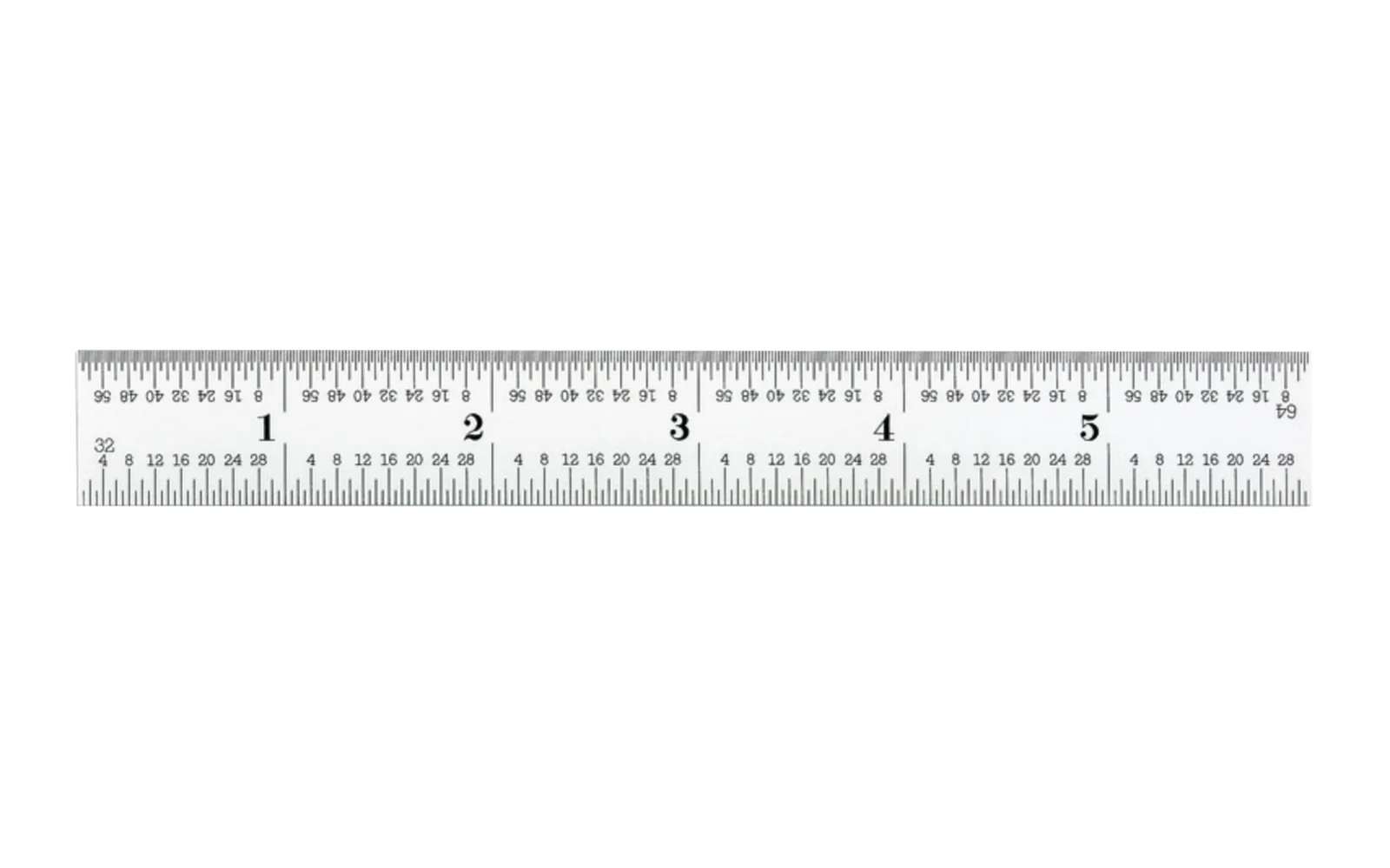 Starrett 6" Rule - 1/50", 1/100", 1/32", 1/64", 16R Grads - Image 2
