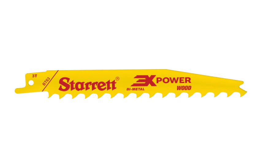 Starrett Bi-Metal Wood Cut Reciprocating Saw Blade ~ 6" Long - 3 TPI