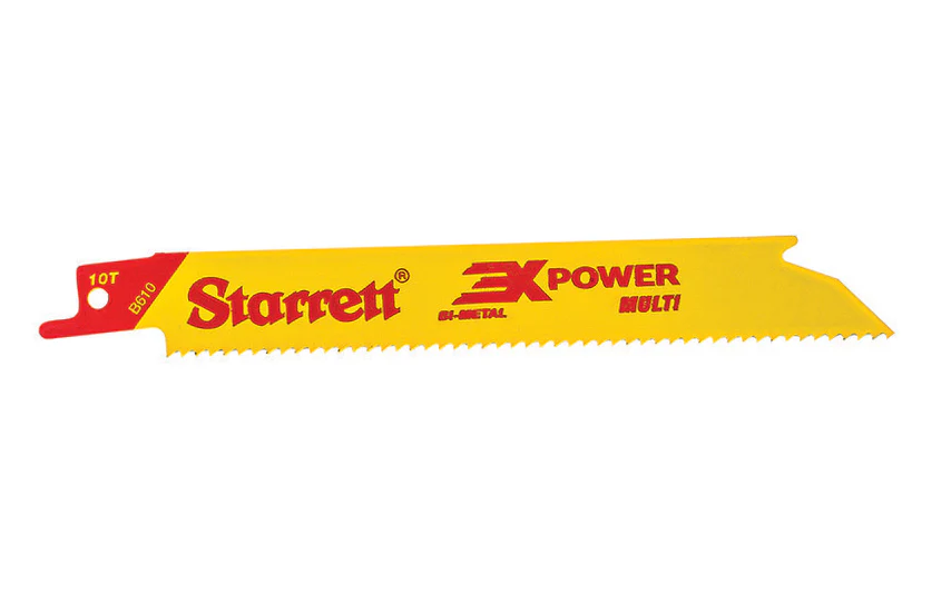 Starrett Bi-Metal Wood Cut Reciprocating Saw Blade ~ 6" Long - 10 TPI