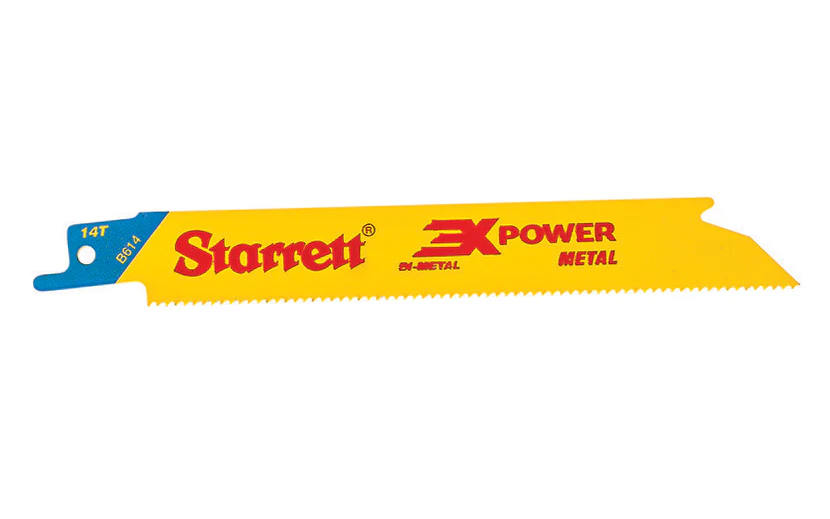 Starrett Bi-Metal Wood Cut Reciprocating Saw Blade ~ 6" Long - 14 TPI