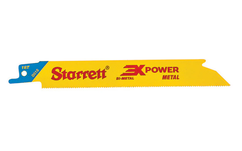 Starrett Bi-Metal Wood Cut Reciprocating Saw Blade ~ 6" Long - 18 TPI