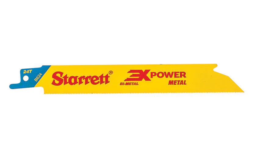 Starrett Bi-Metal Wood Cut Reciprocating Saw Blade ~ 6" Long - 24 TPI