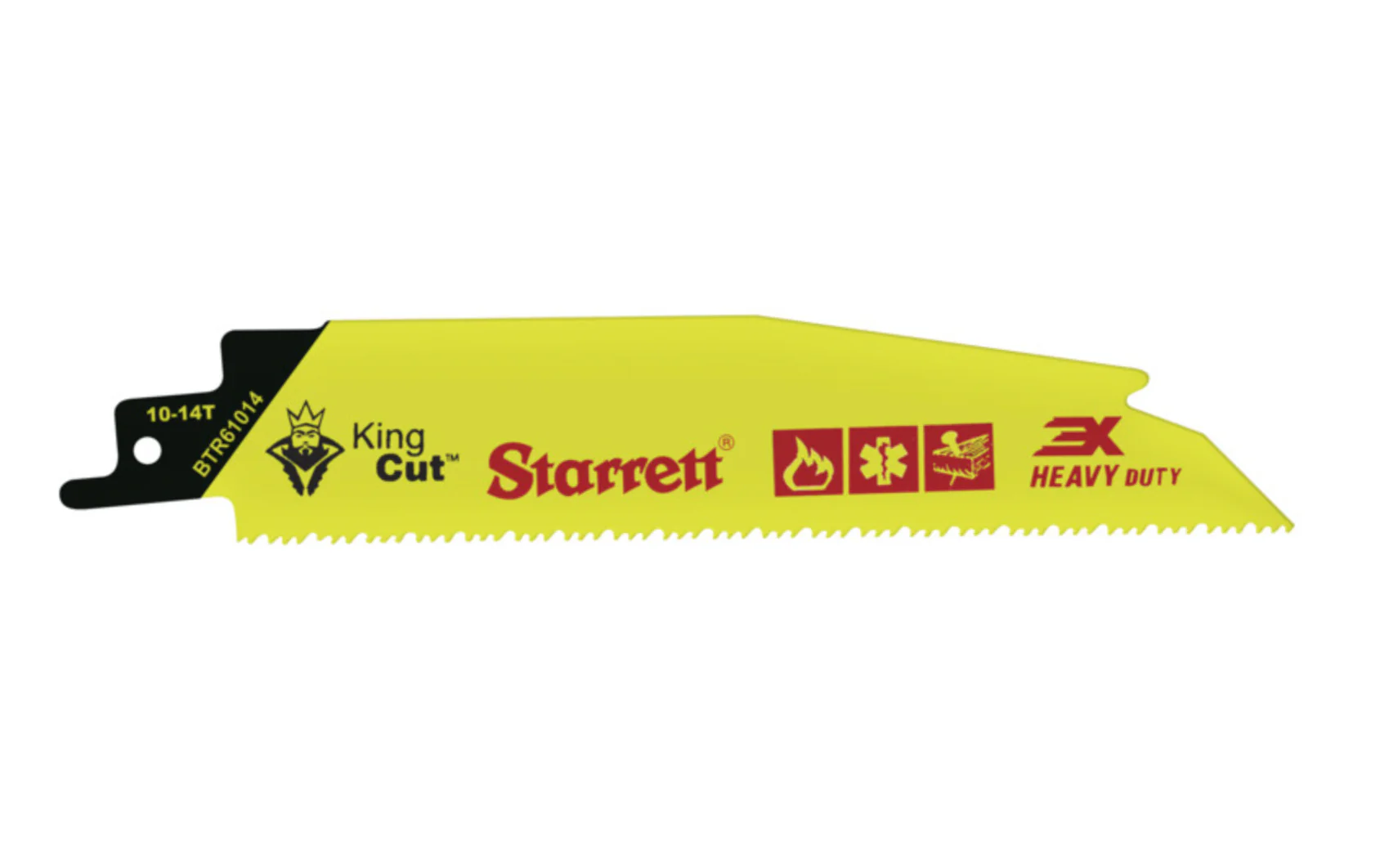 Starrett "King Cut" Bi-Metal Reciprocating Saw Blade ~ 6" Long - 10 to 14 TPI